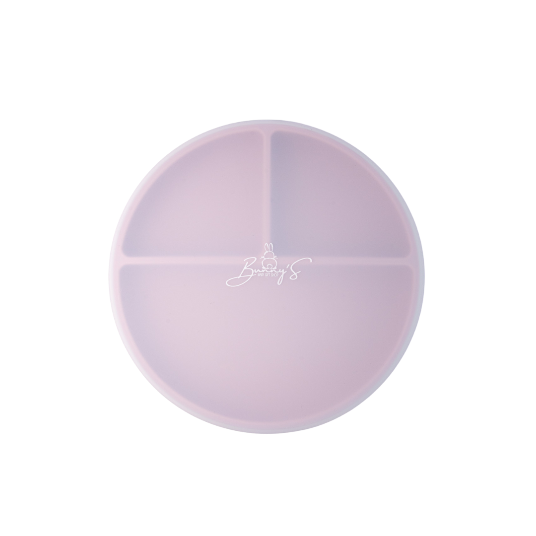 Silikonski krožnik z vakumskim dnom in pokrovom