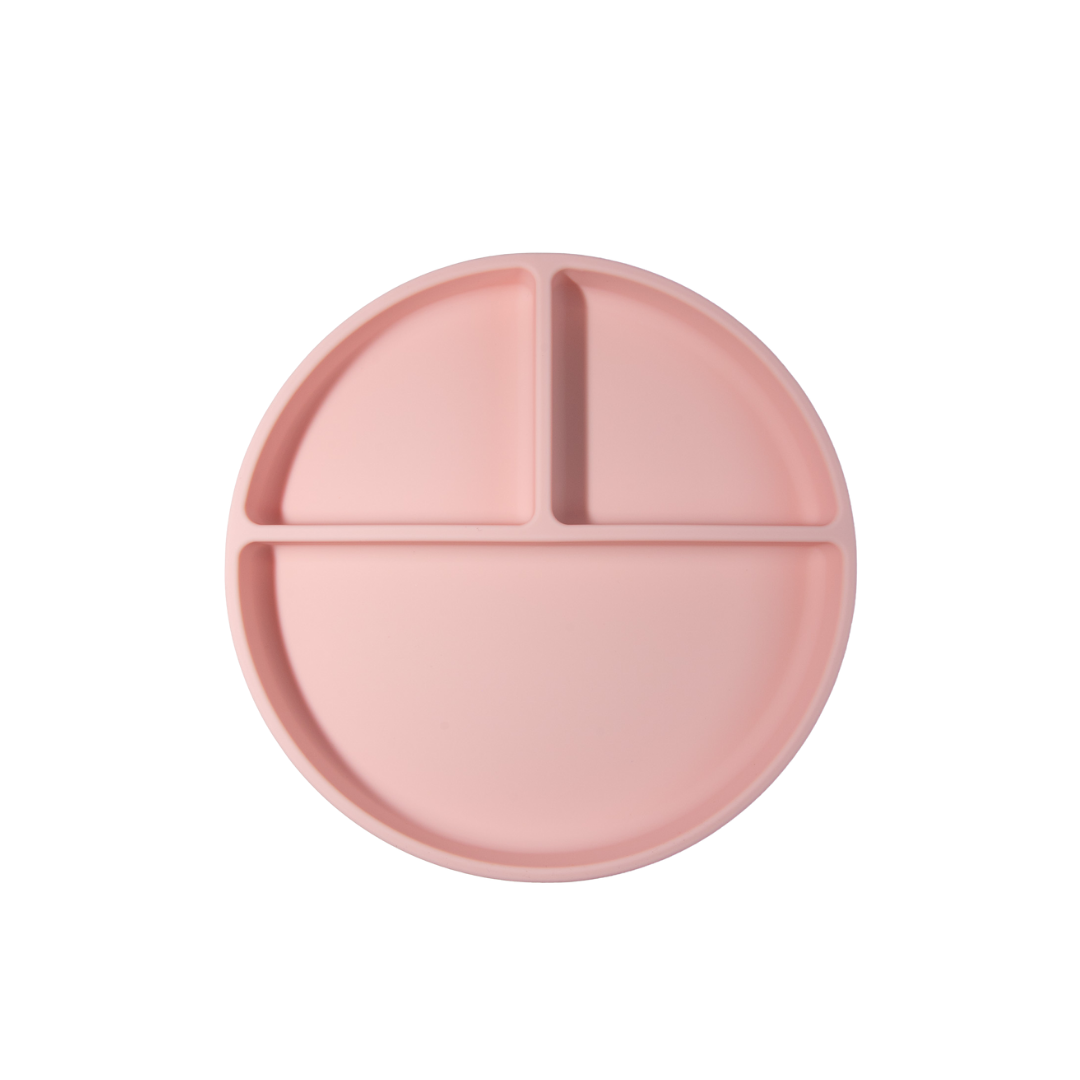 Silikonski krožnik z vakumskim dnom in pokrovom