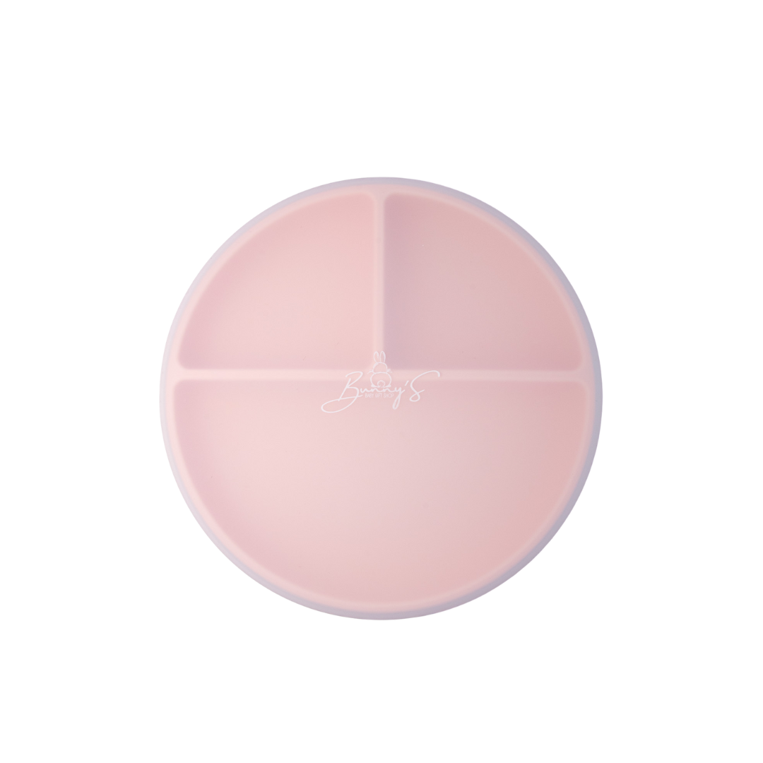 Silikonski krožnik z vakumskim dnom in pokrovom