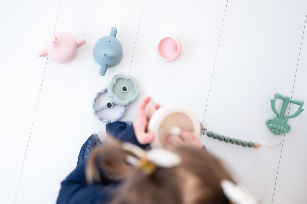 Silikonski obročki - Mavrična Tortica