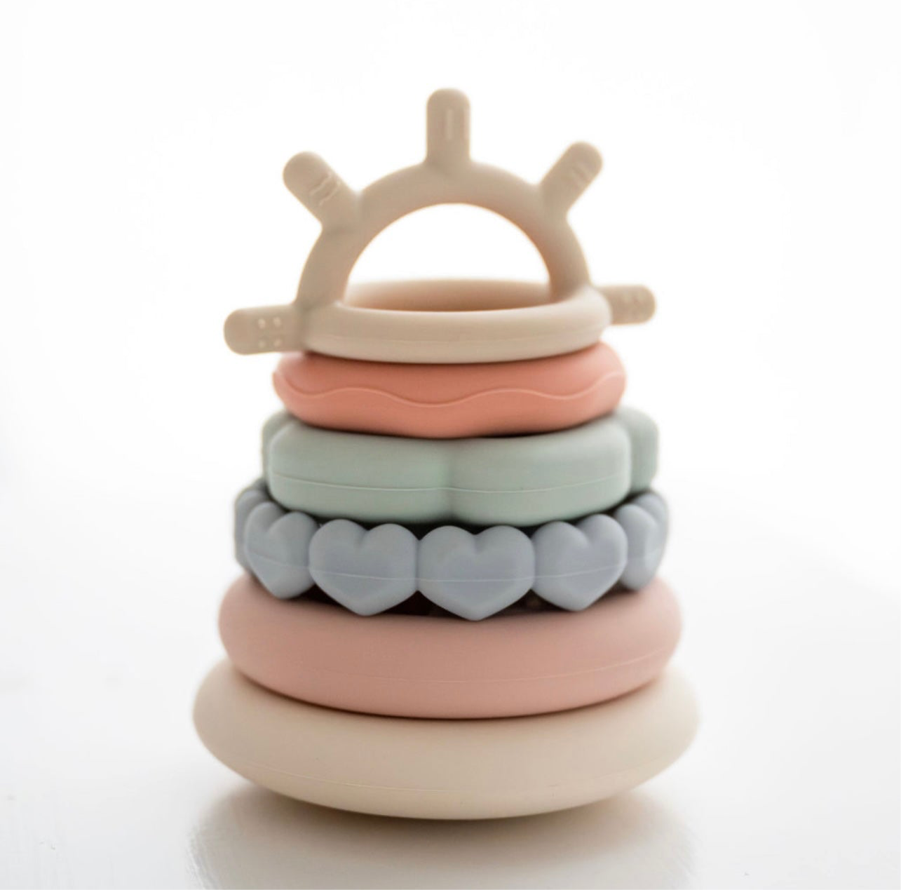 Silikonski obročki - Mavrična Tortica