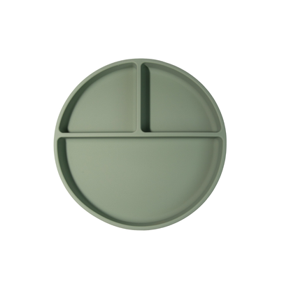 Silikonski krožnik z vakumskim dnom in pokrovom