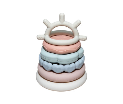 Silikonski obročki - Mavrična Tortica