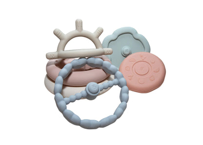 Silikonski obročki - Mavrična Tortica